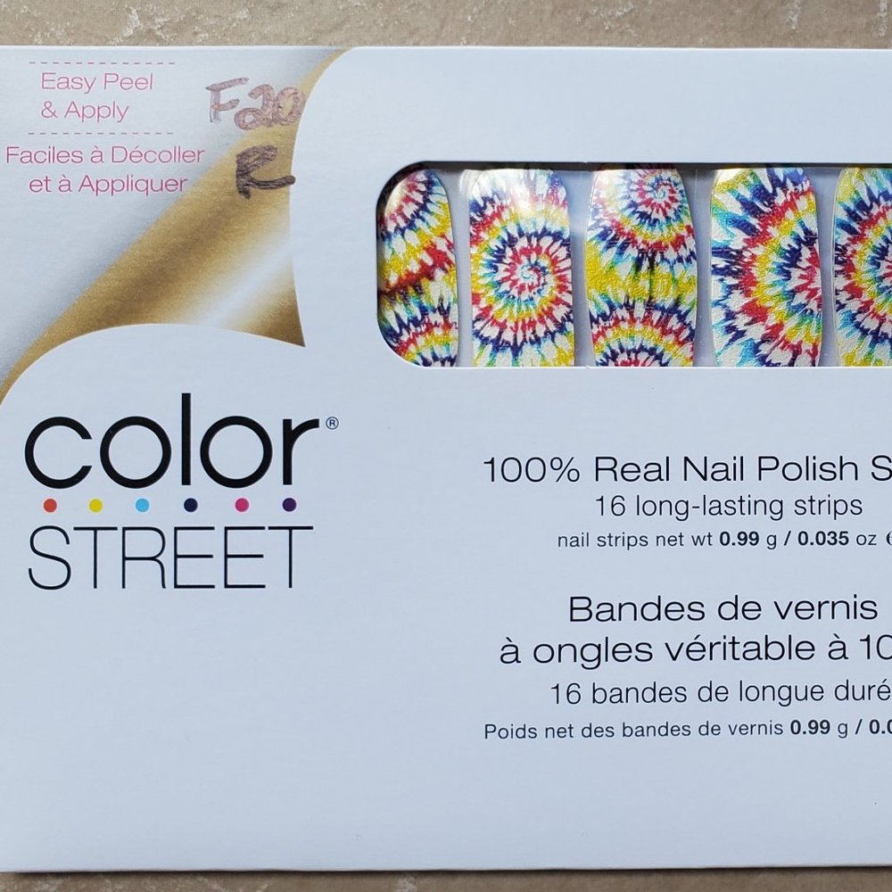 Wanna Peace Of Me? - Tie-Dye Print Nail Strips